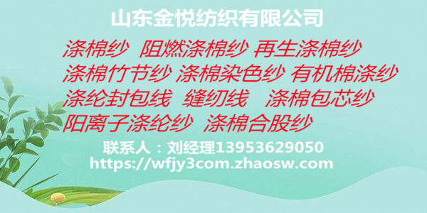 8.11涤纶合股纱 涤纶竹节纱服装面料用纱阻燃涤纶纱13953629050